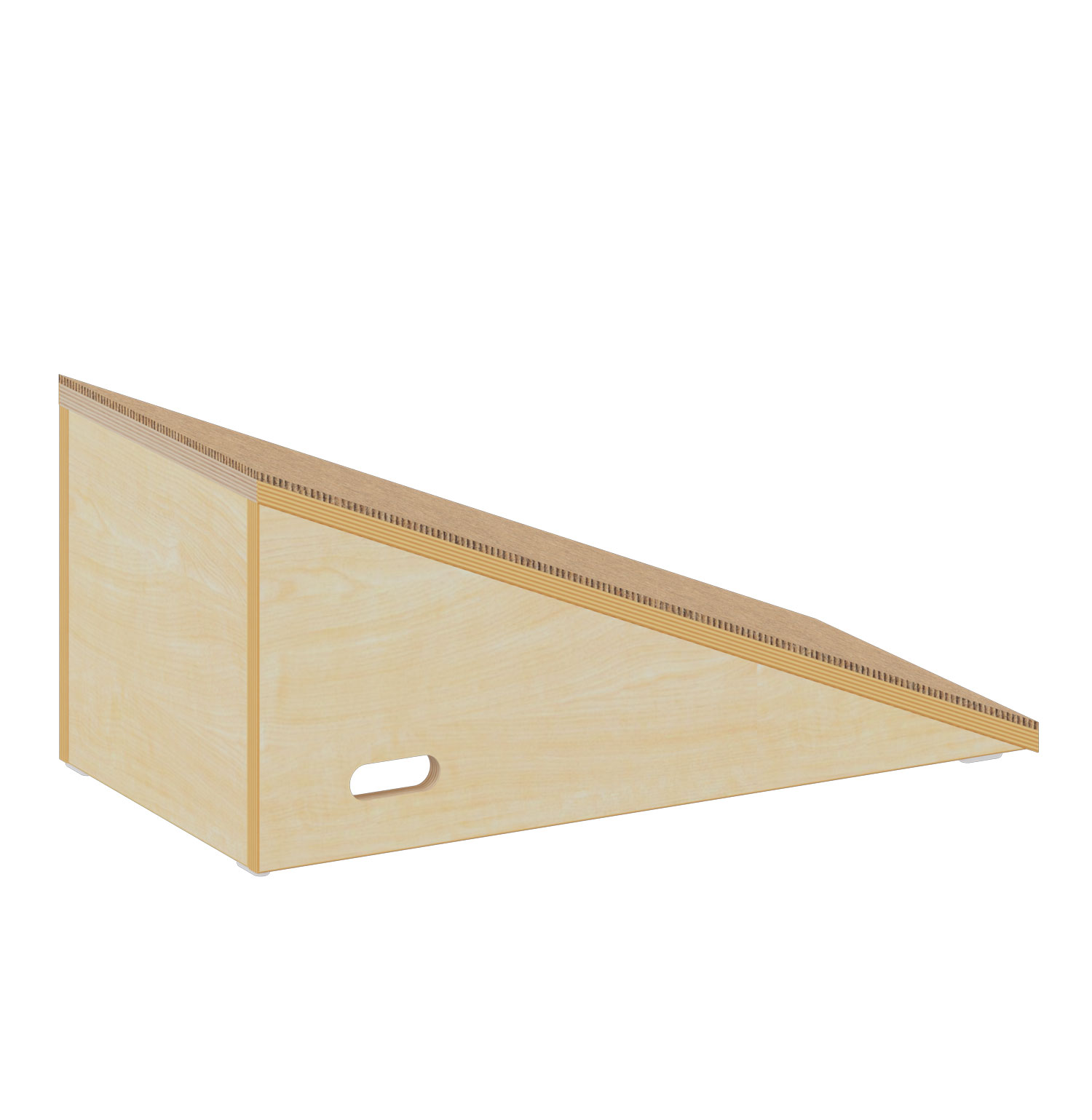 Podest halbe Rampe beige