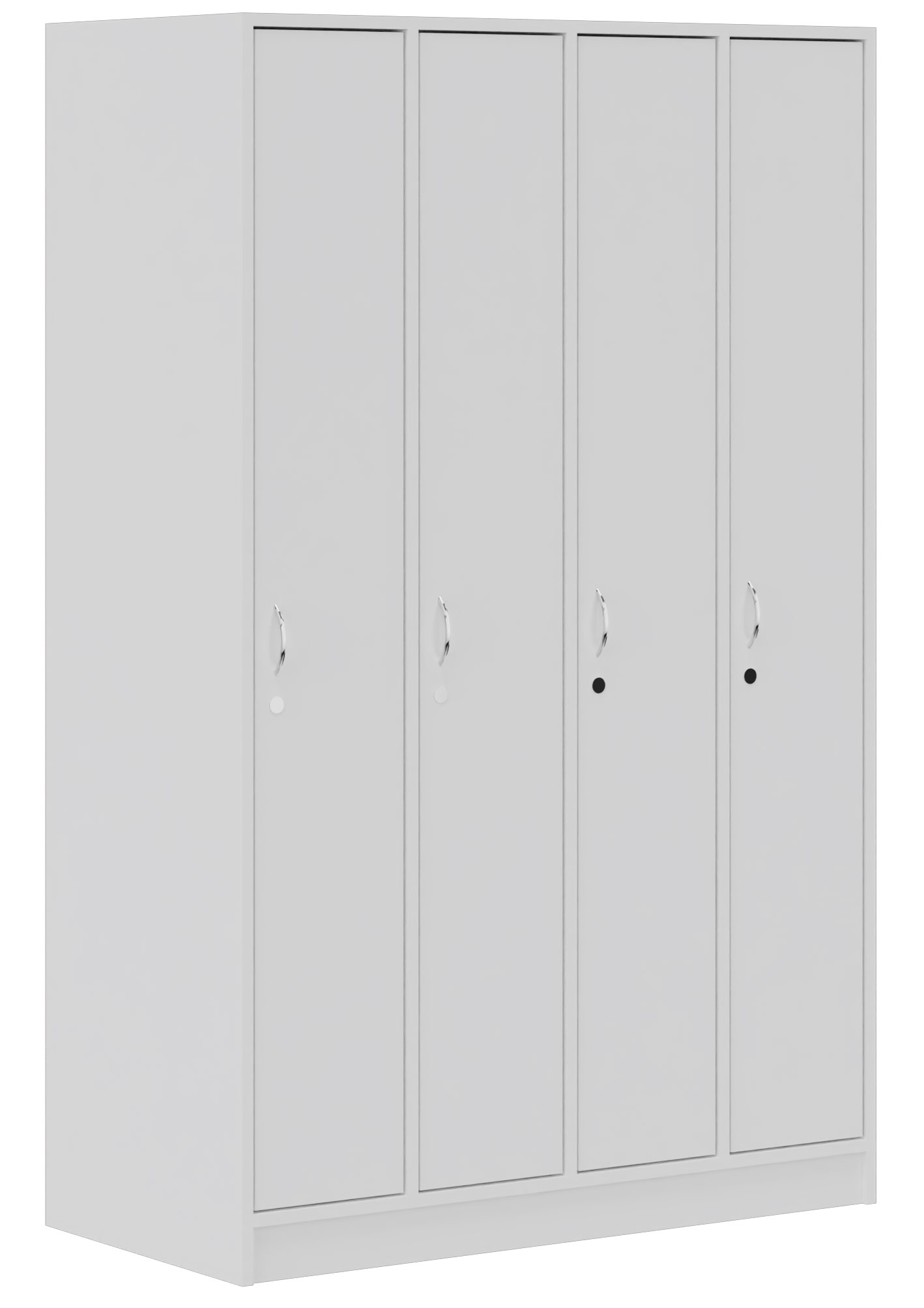 Garderobenschrank mit 4 Türen, Breite 120 cm