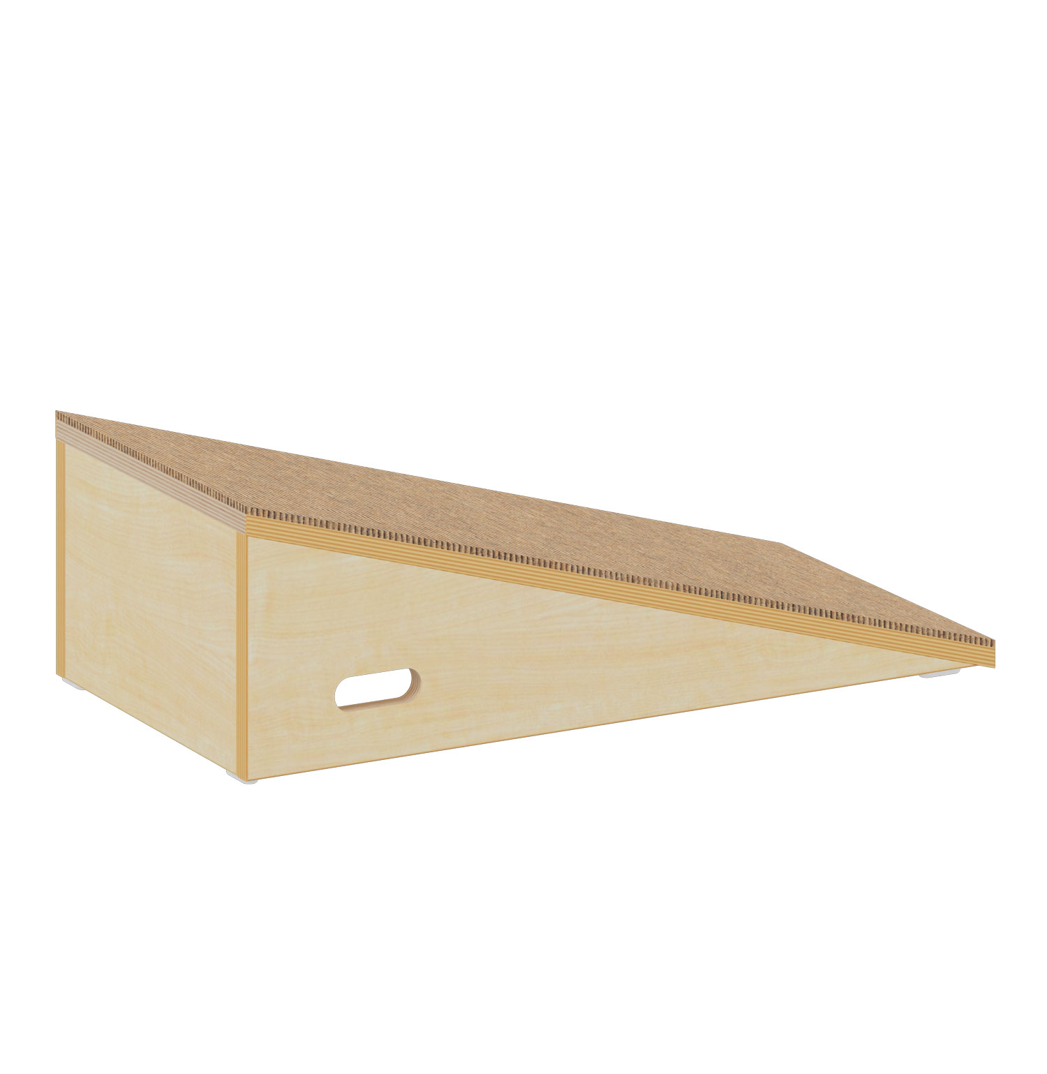 Podest halbe Rampe beige