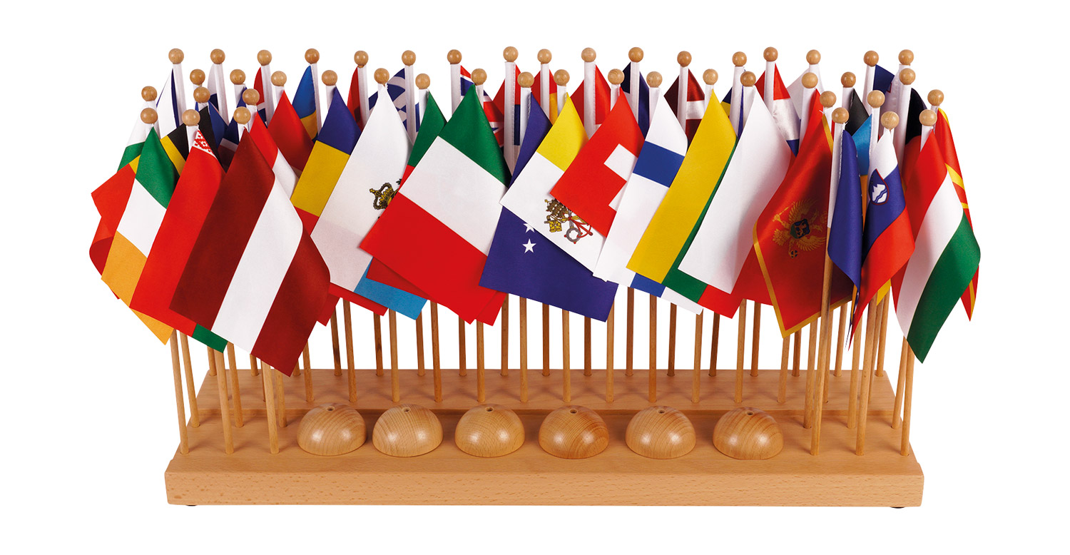 Flaggenständer Europa "Montessori Premium"