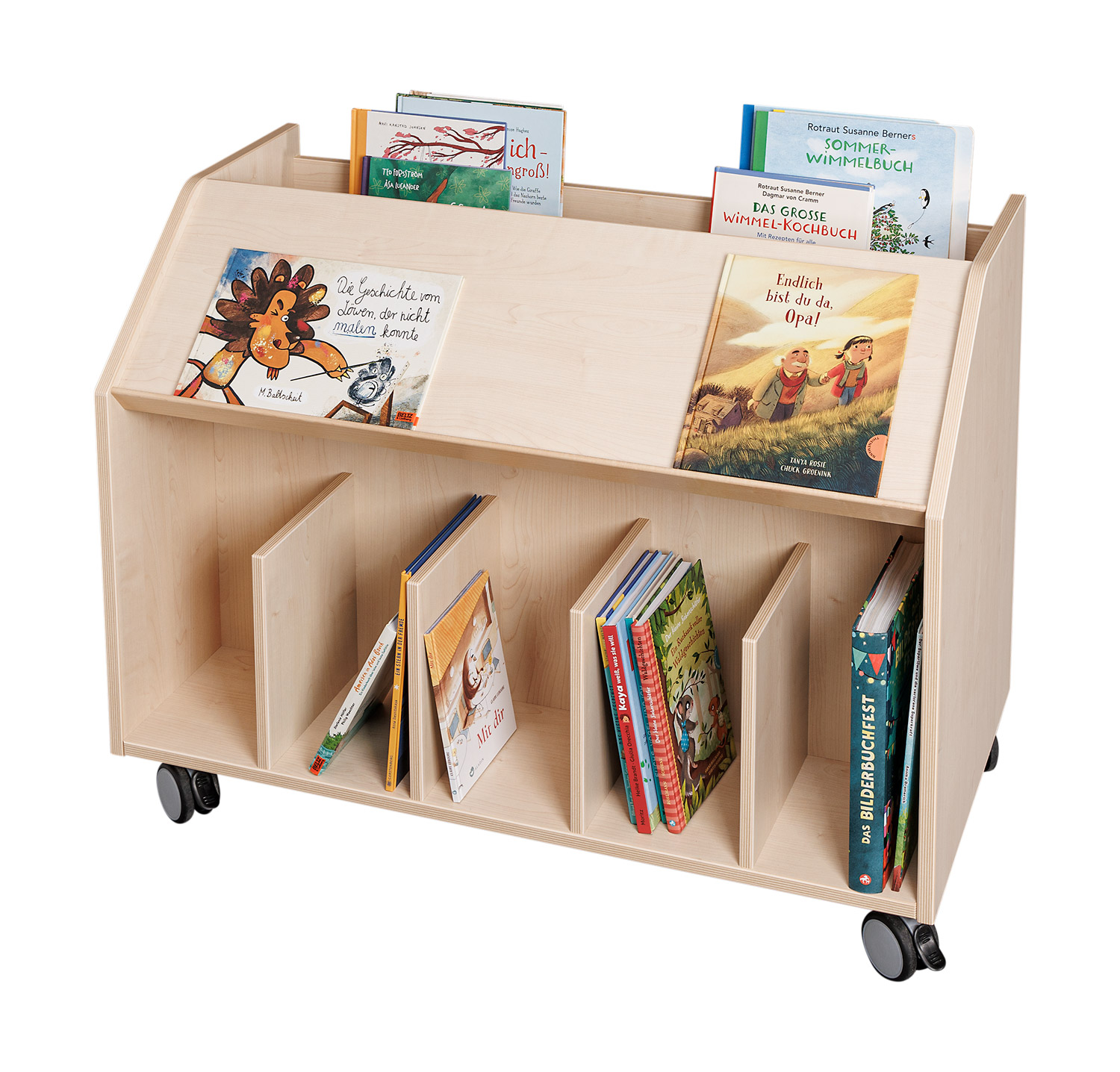 Fahrbare Bibliothek, Breite 100 cm