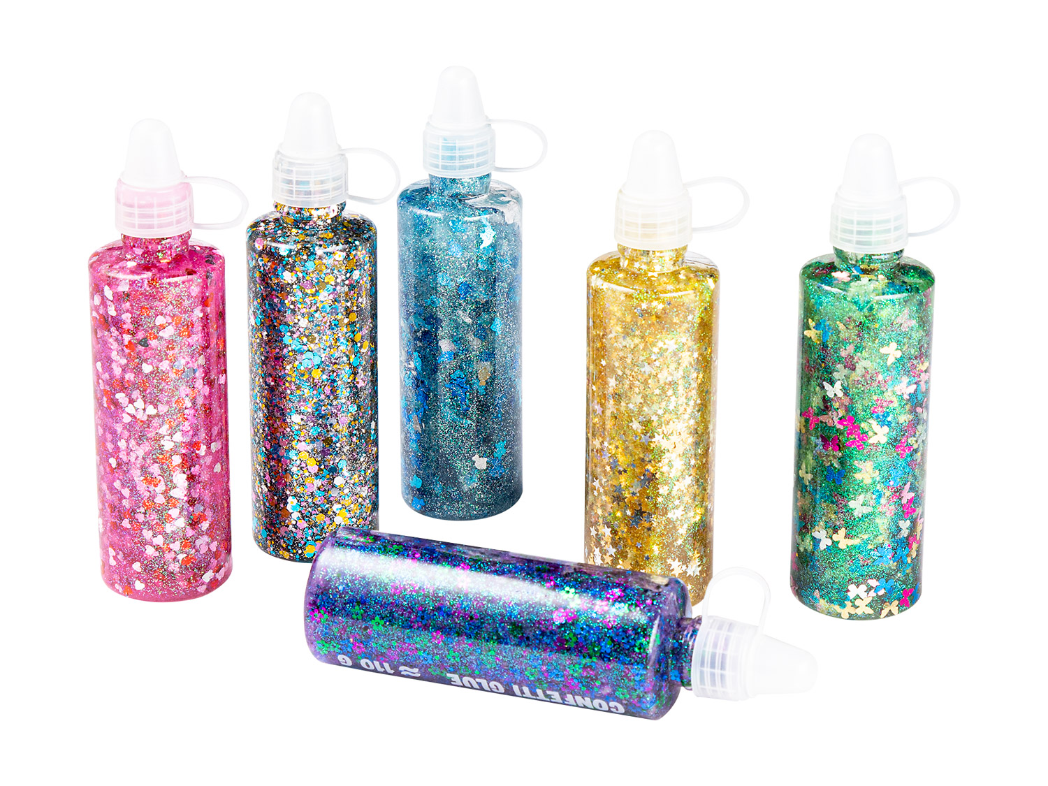 Glitzerkleber mit Konfetti