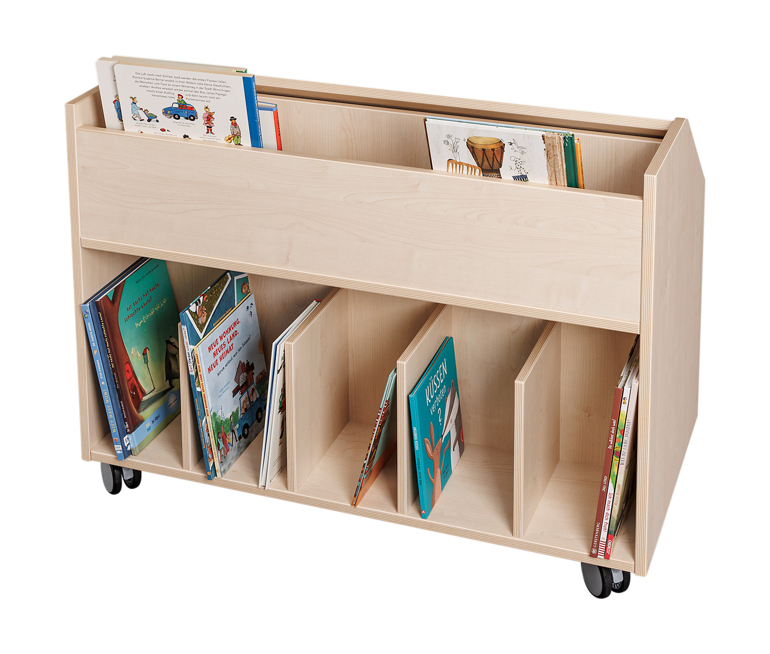 Fahrbare Bibliothek, Breite 100 cm