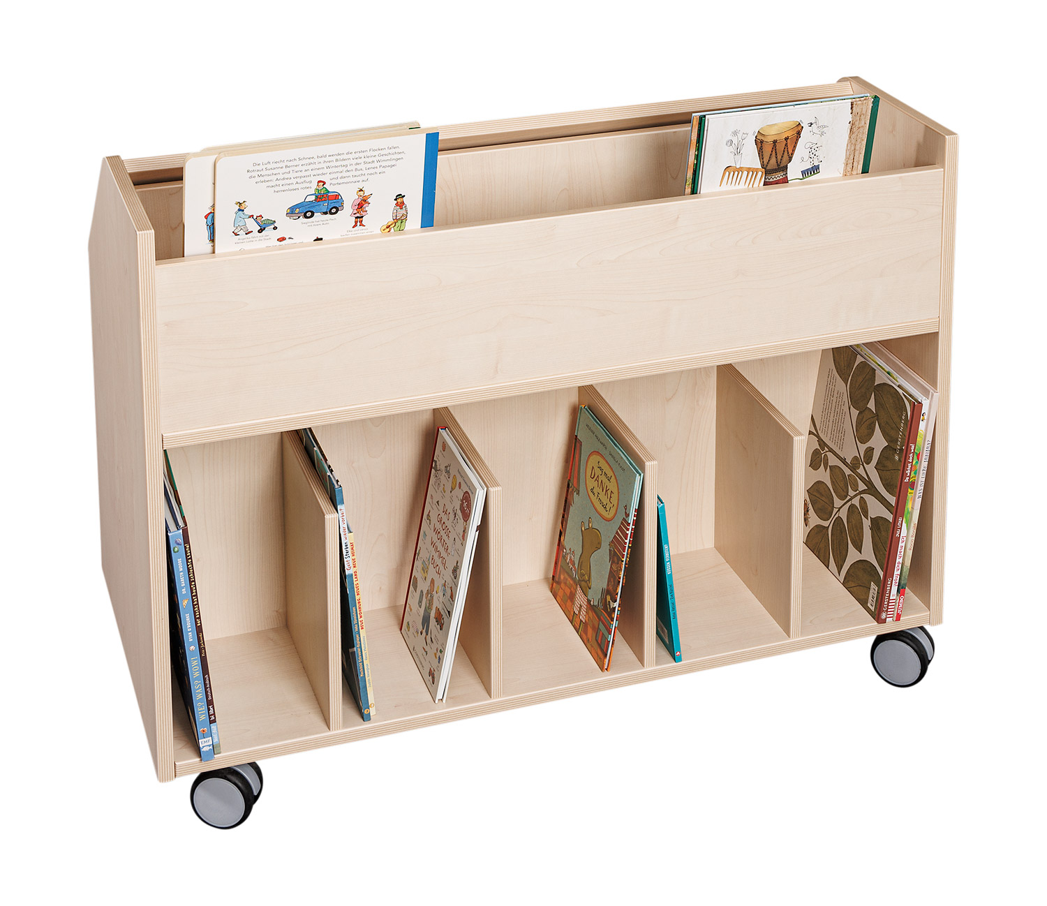 Fahrbare Bibliothek, Breite 100 cm
