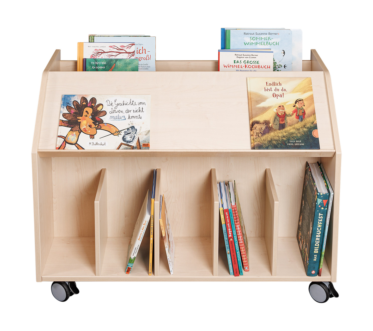 Fahrbare Bibliothek, Breite 100 cm