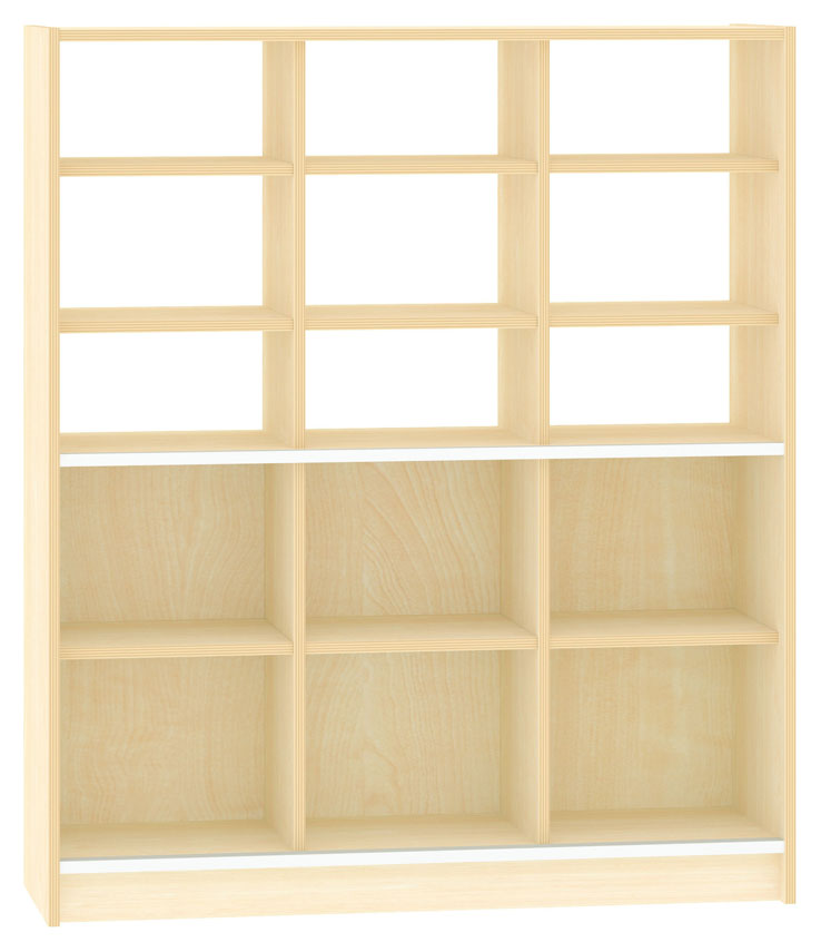 Raumteilregal für Schiebetür, Breite 125 cm