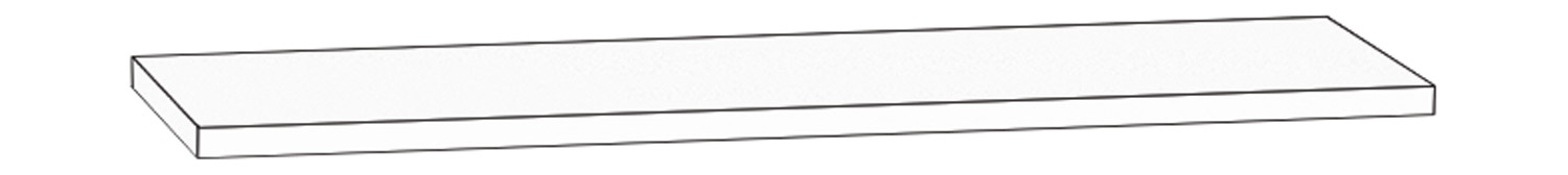 Tablarboden 100 cm Breit, weiß