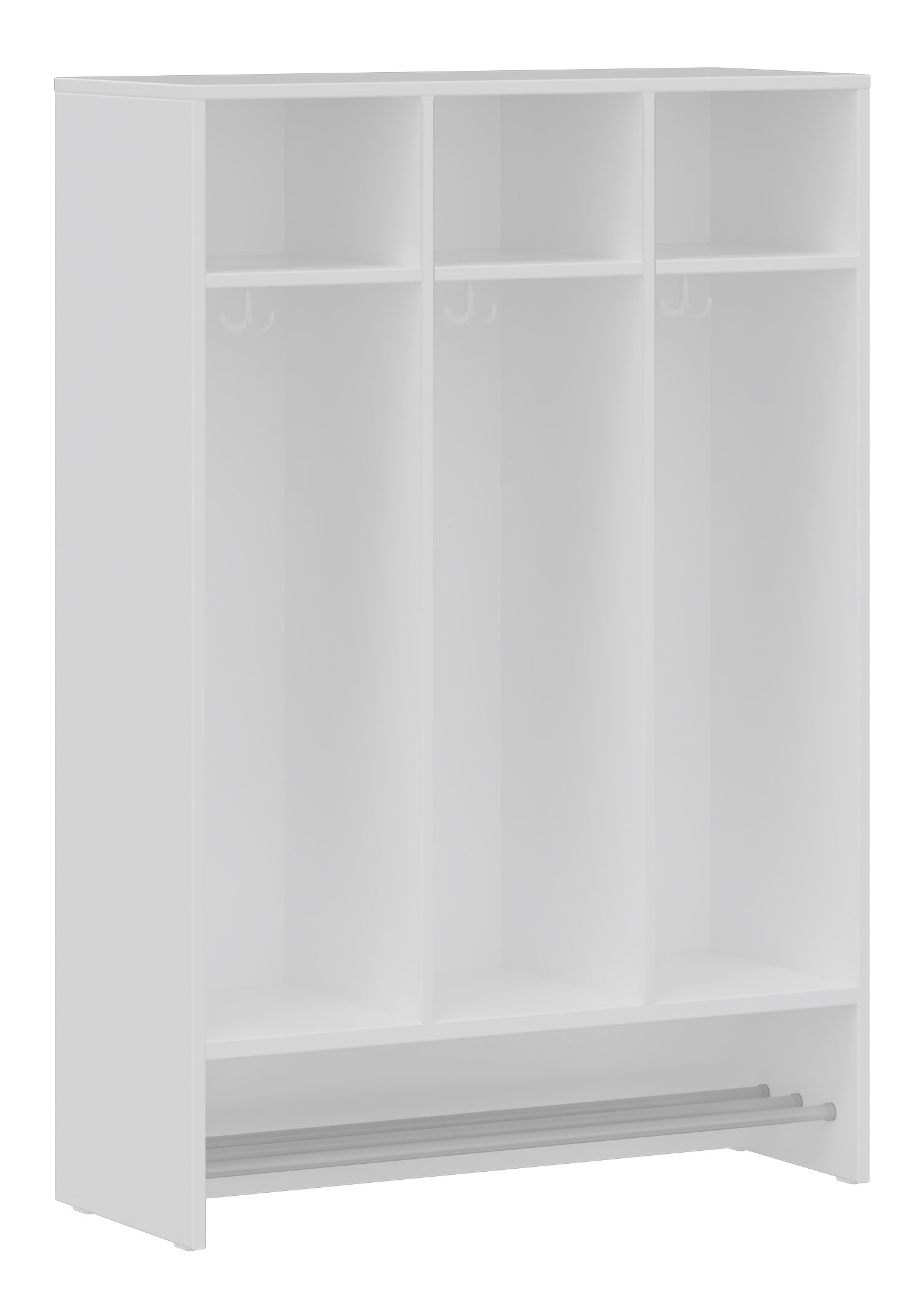 hej Schrankgarderobe D mit 30,8 cm Fachbreite Größe 3, 3 Schrankfächer