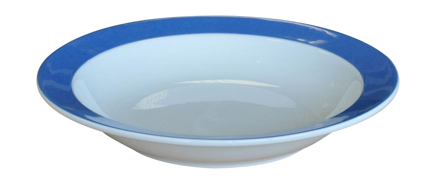 Teller tief blau