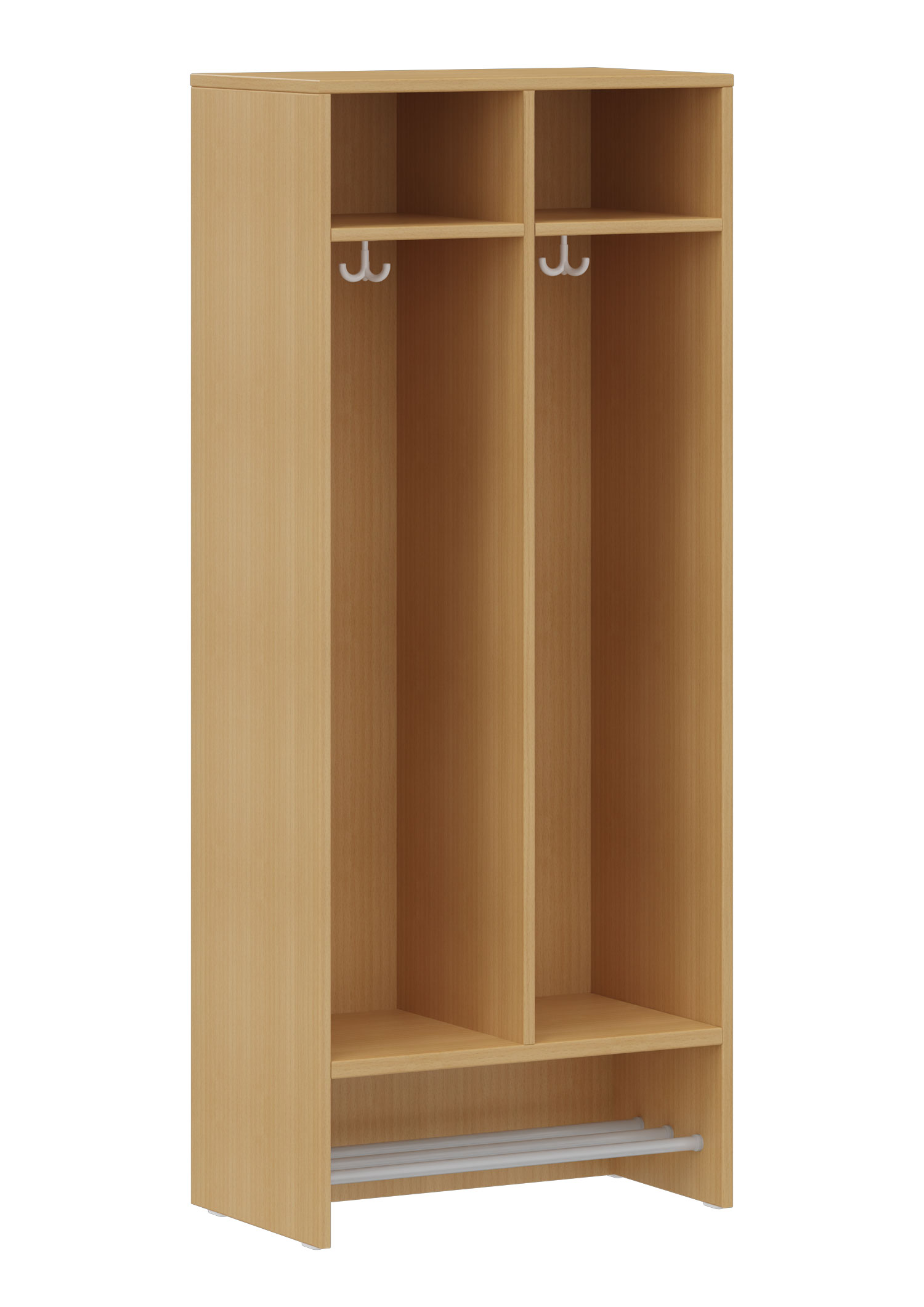 hej Schrankgarderobe D mit 30,8 cm Fachbreite Größe 4, 2 Schrankfächer