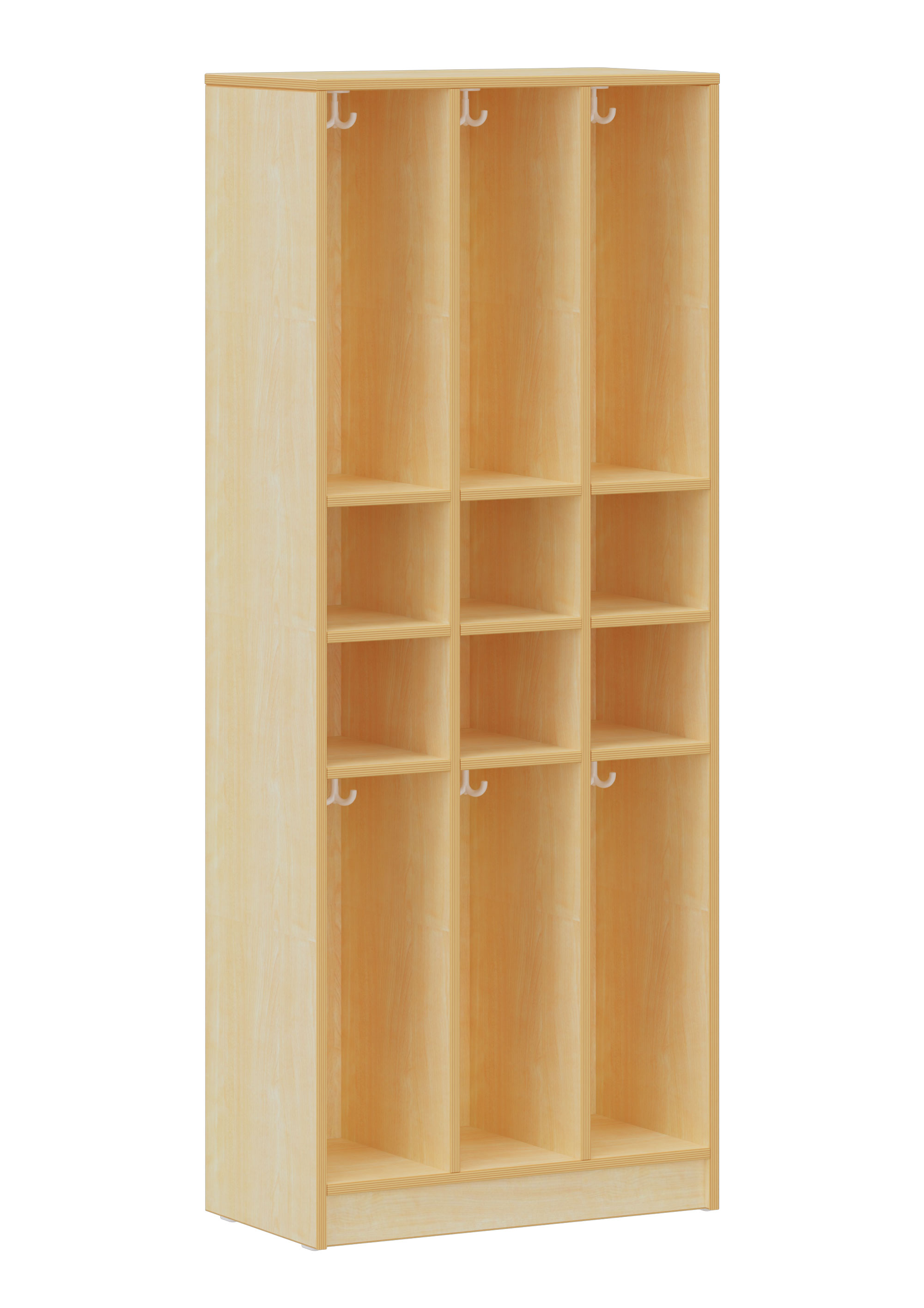 hej Fachgarderobe F mit 22,6 cm Fachbreite Größe 5, 6 Fächer