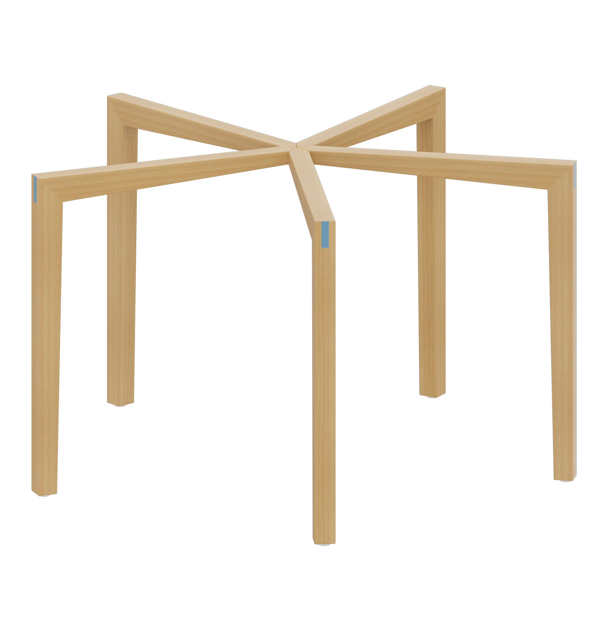 Doki-Tischbeine für Tischplatte ø 110 cm Schule