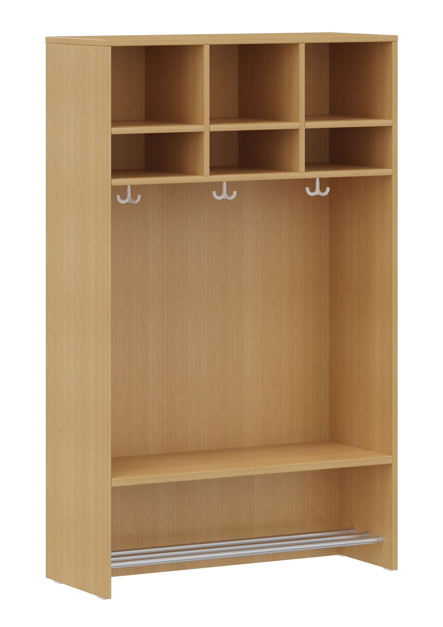 hej Regalgarderobe A mit 30,8 cm Fachbreite Größe 3, 3 Schrankfächer