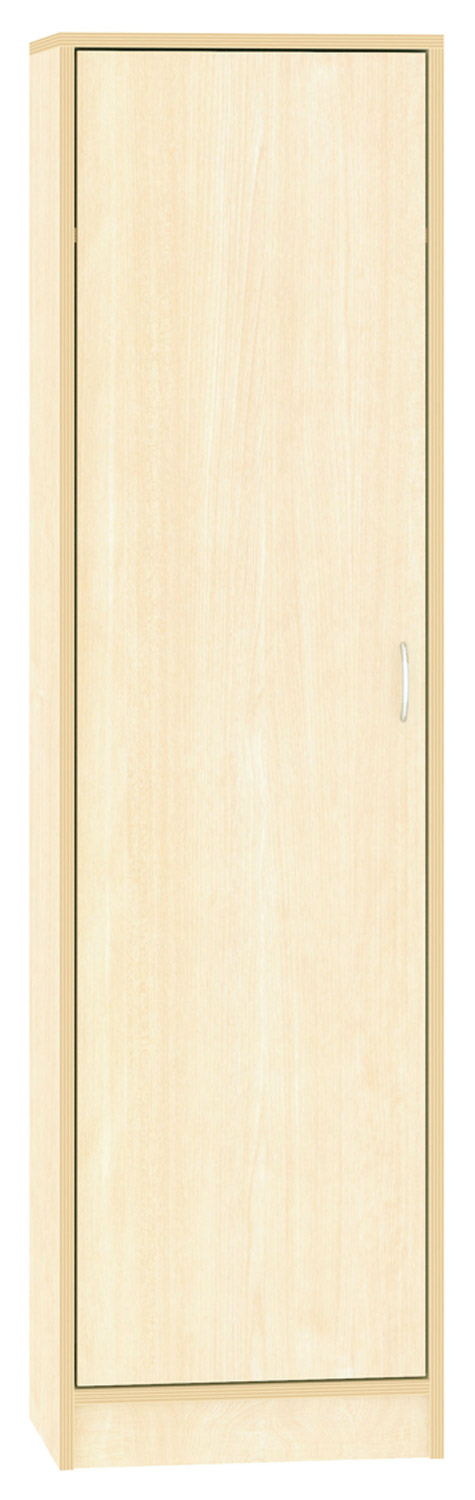 Garderobenschrank, Breite 51 cm Türanschlag links, Ahorn Dekor