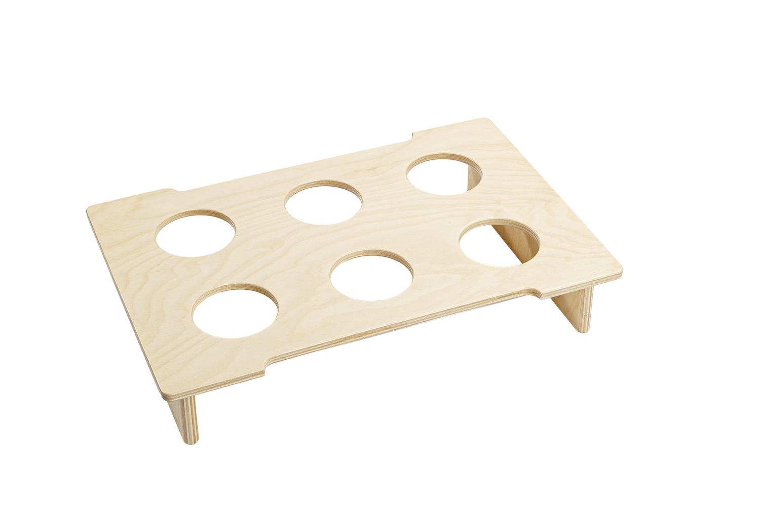 Gläsertablett A4 für 6 Gläser Gläsertablett A4 für 6 Gläser