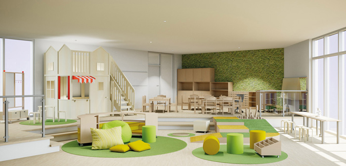 Kindergartenraum Planbild eines Kindergartenraums