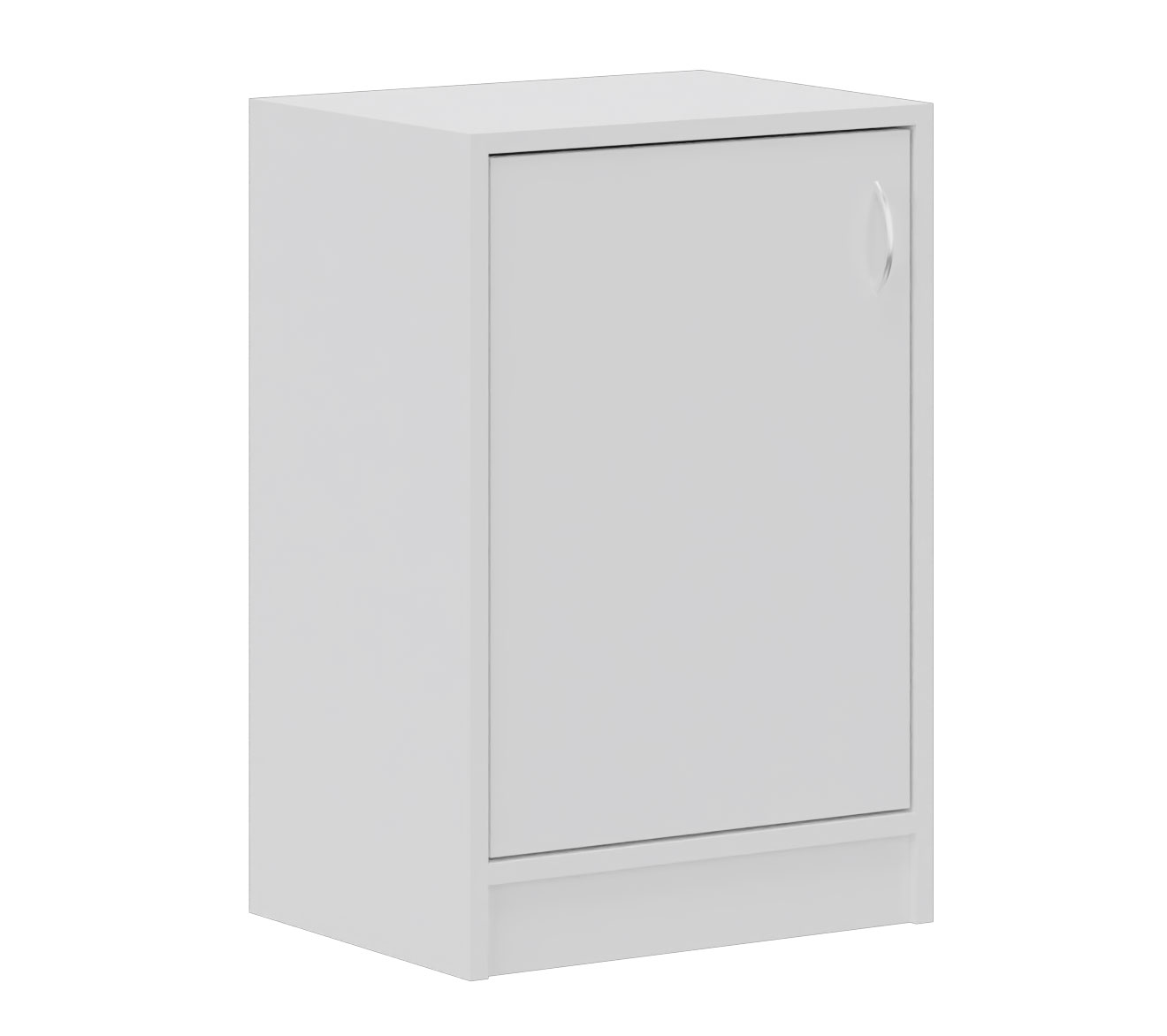 Halbschrank mit Türe, Breite 51 cm Türanschlag links