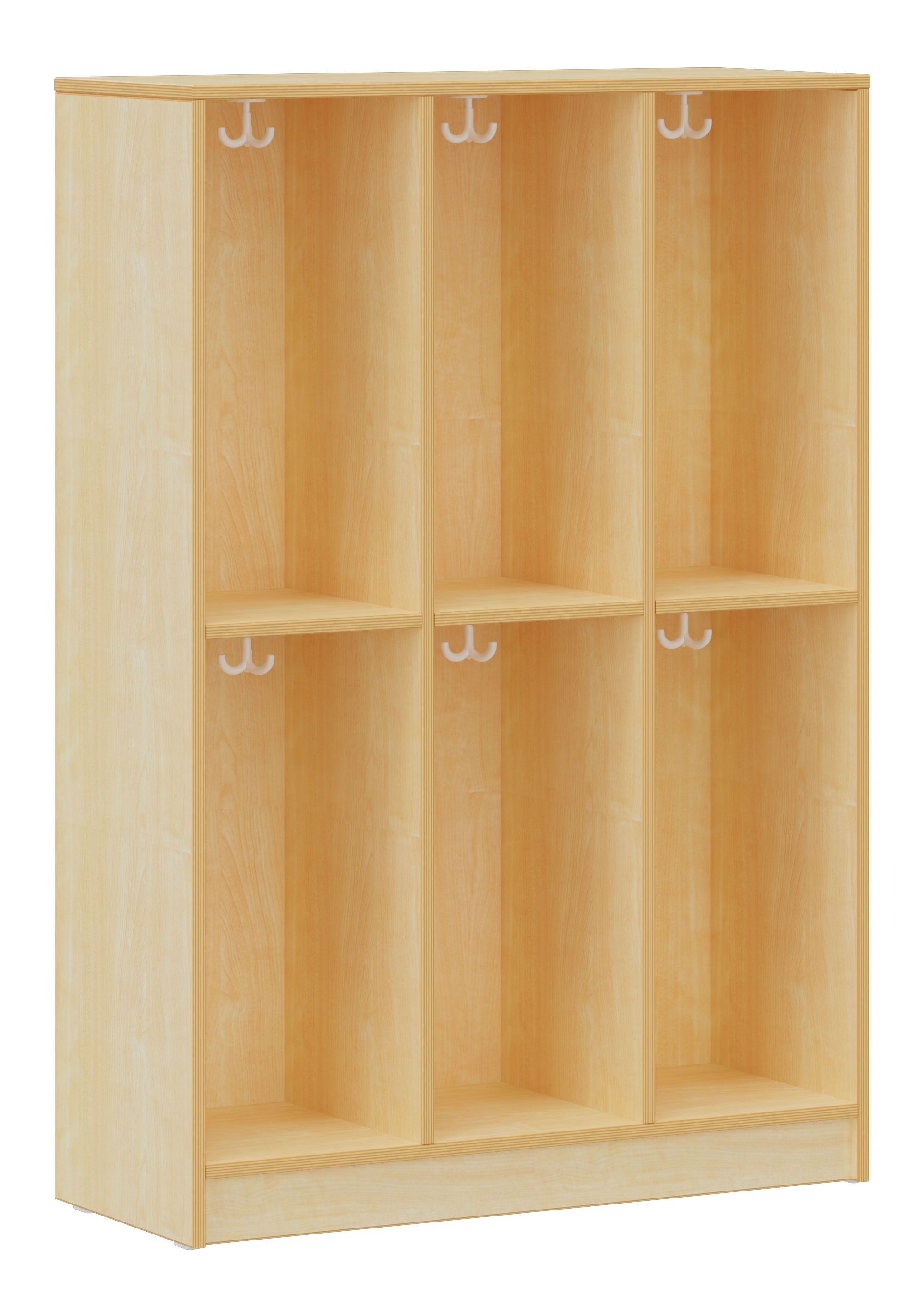 hej Fachgarderobe F mit 30,8 cm Fachbreite Größe 3/4, 6 Fächer