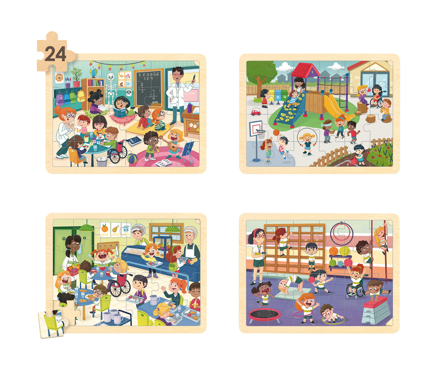 Puzzle-Set: Meine inklusive Schule