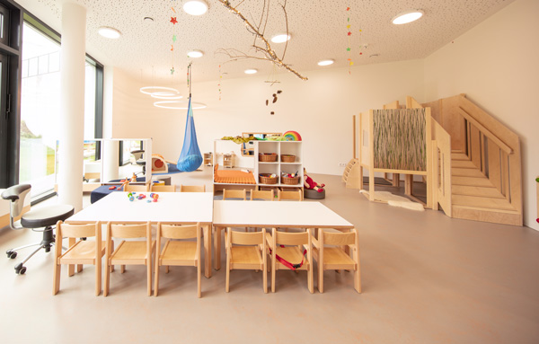 Kindergarten Raumplanung Fertig eingerichteter Raum