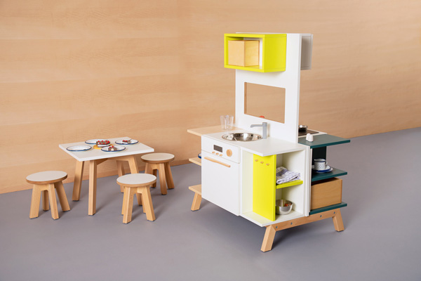 kowidu Küchenkombination mit Esszimmer Rollenspielmöbel kowidu Küchenkombination mit Esszimmer