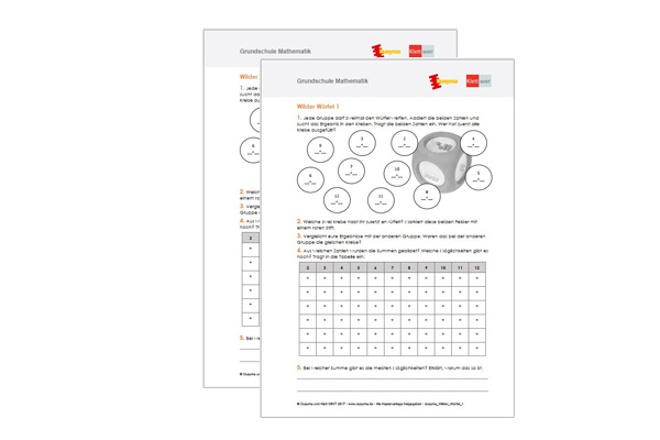Wilder Würfel Arbeitsblatt downloaden Wilder Würfel Arbeitsblatt