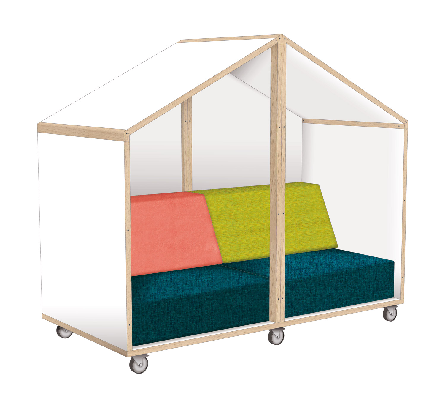 Große RaumHäuser Haus 1, Rückwand geschlossen Große RaumHäuser Haus 1, Rückwand geschlossen