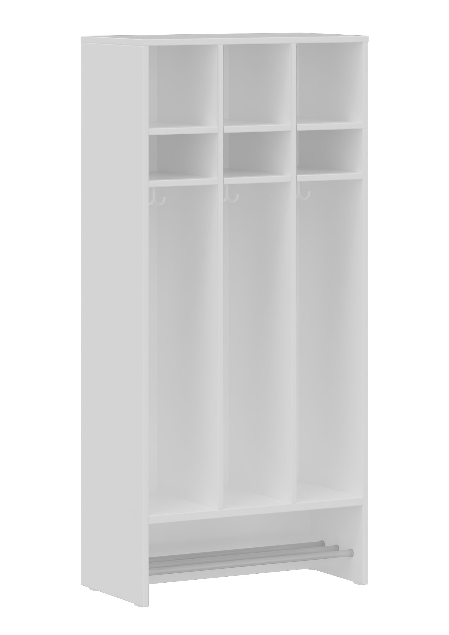 hej Schrankgarderobe D mit 22,6 cm Fachbreite Größe 3, 3 Schrankfächer