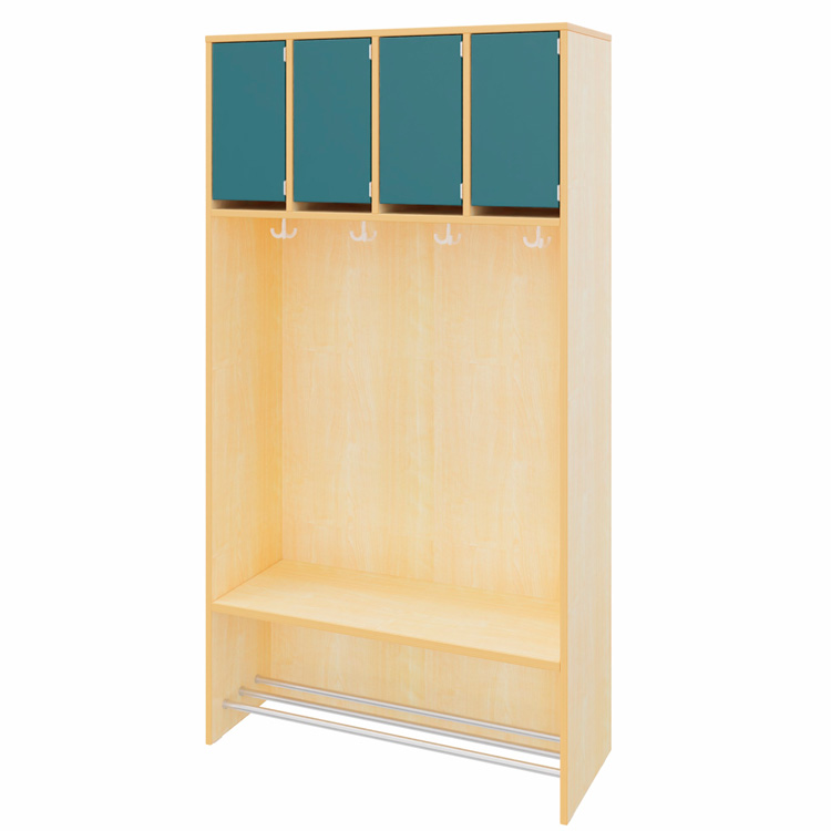 hej Tür für Regalgarderobe A, Garderobe mit Ausziehbank B und Hängegarderobe M petrol