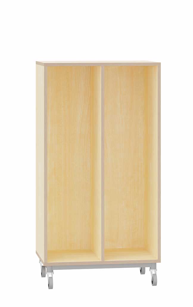 Regal für Kunststoffkästen auf Rollen, hoch, Breite 70,5 cm