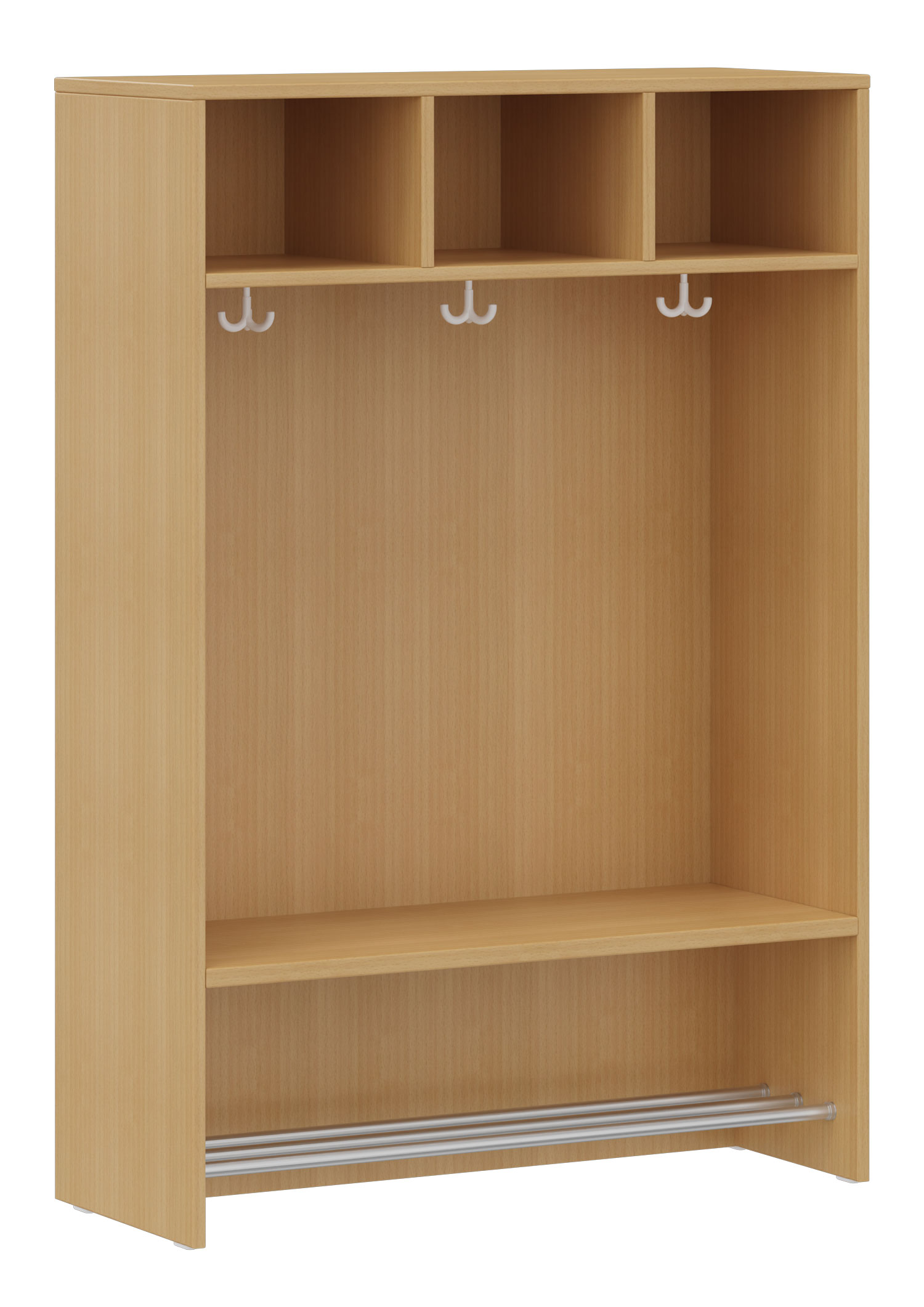 hej Regalgarderobe A mit 30,8 cm Fachbreite Größe 3, 3 Schrankfächer