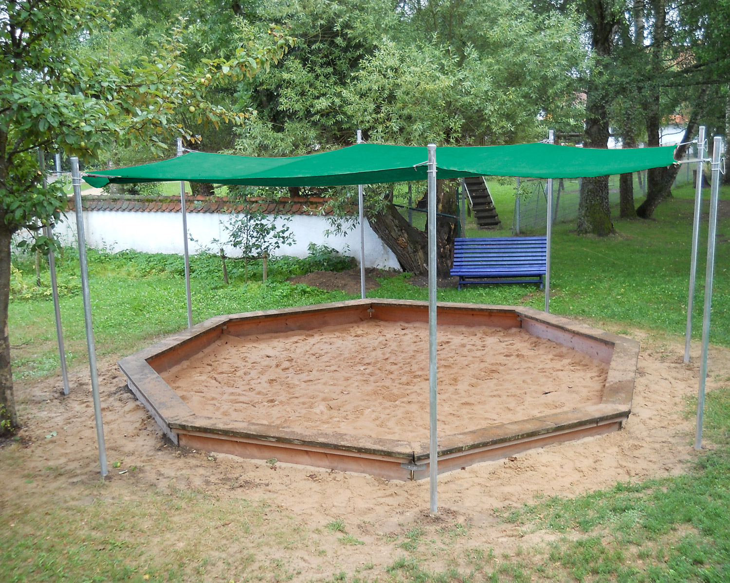Sonnenschutz Sechseck dunkelgrün