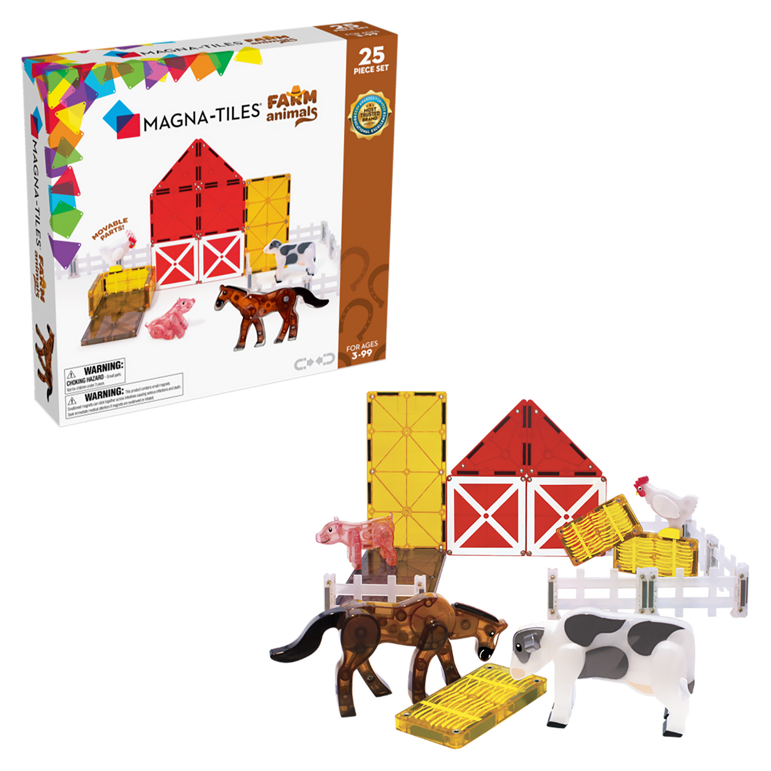 MAGNA-TILES® Bauernhof Tiere