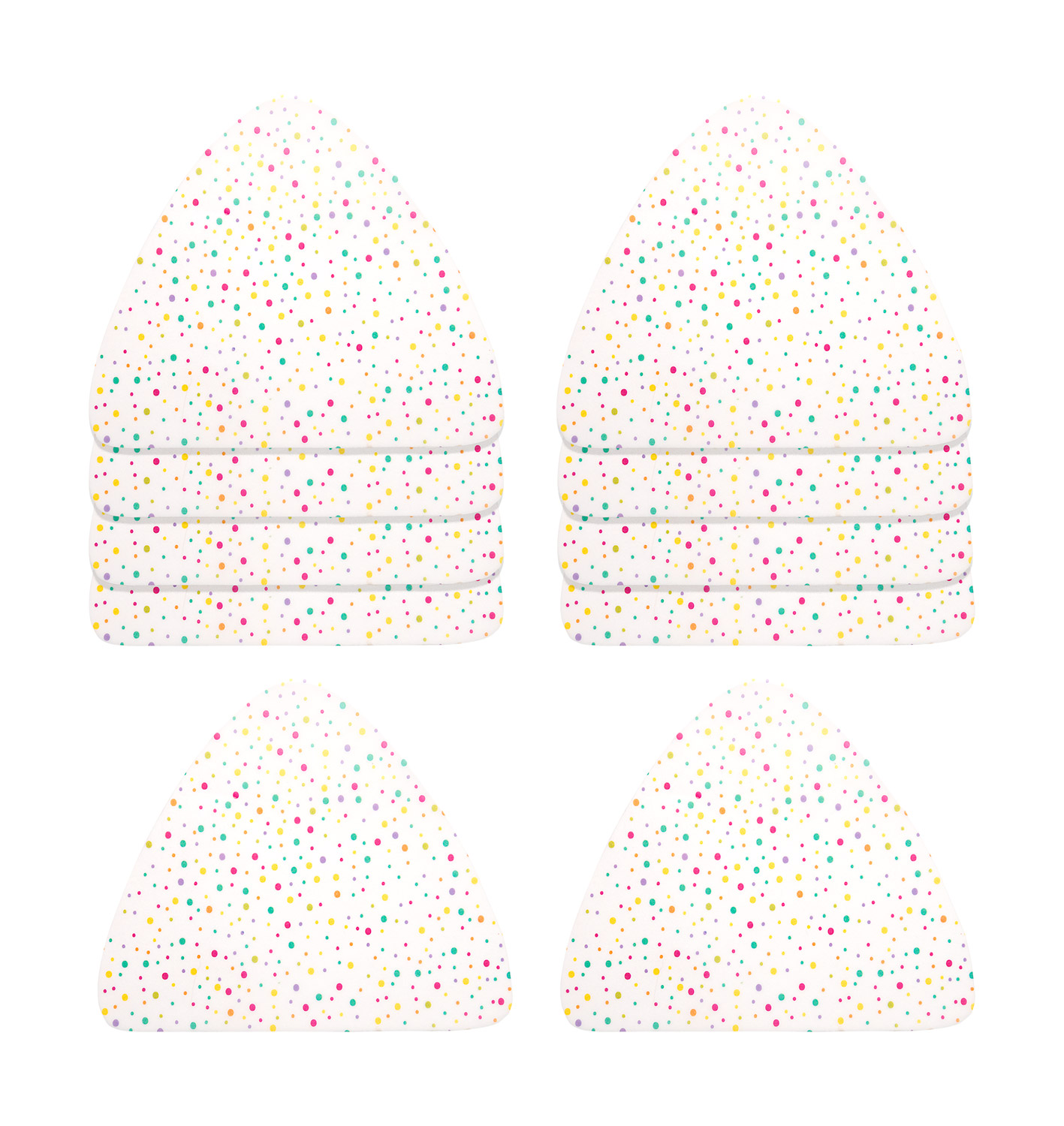 Laternenzuschnitte Triangel Regenbogen Punkte Laternenzuschnitte Triangel Regenbogen Punkte