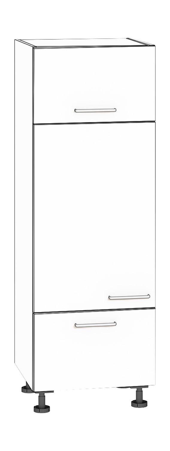 Hochschrank für Kühlschrank, Höhe 175 cm weiß