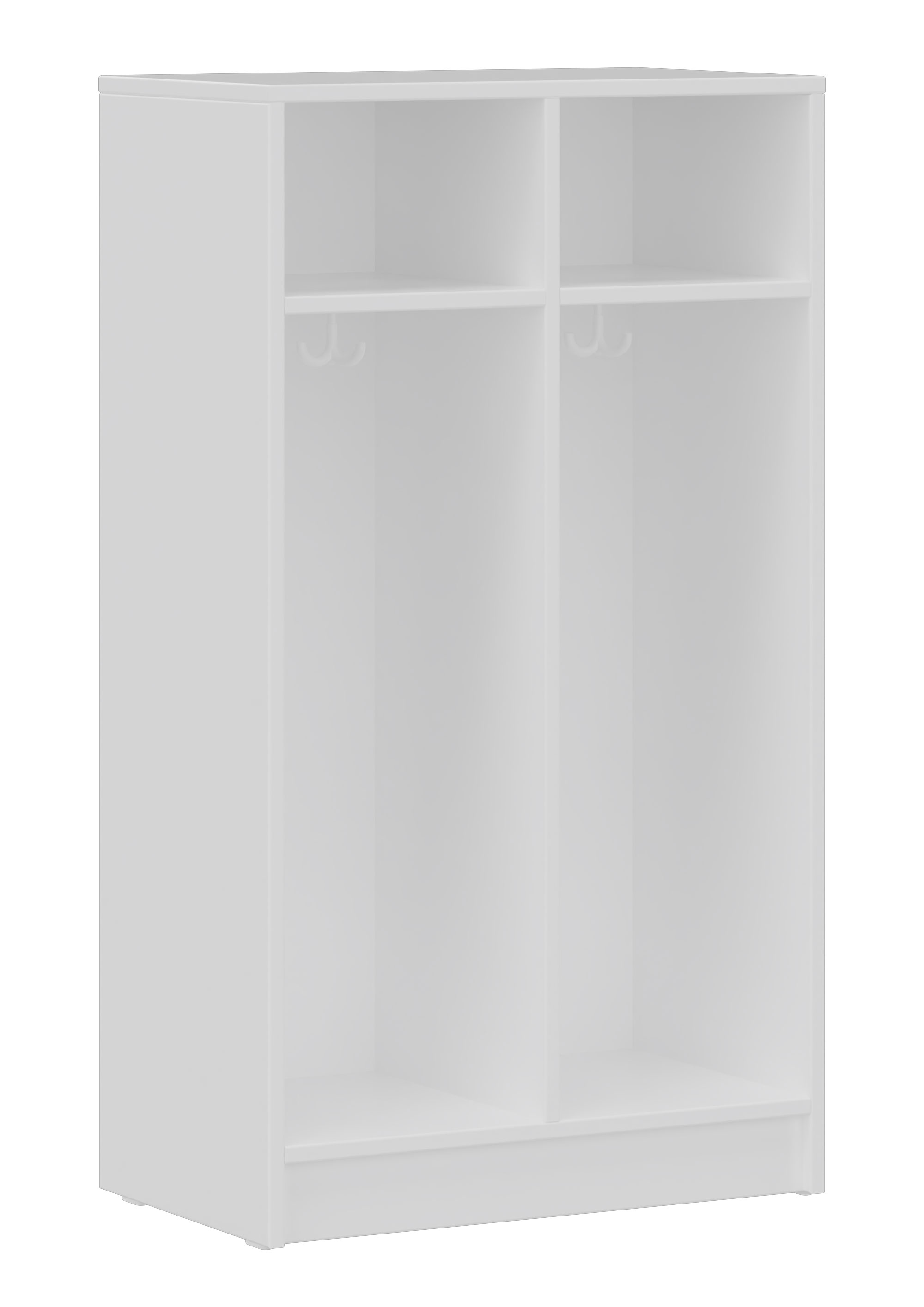 hej Fachgarderobe F mit 30,8 cm Fachbreite Größe 1/3, 2 Fächer