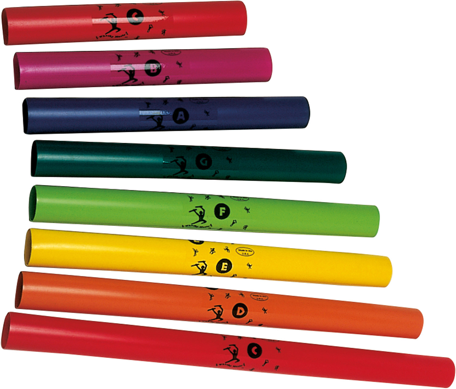 Boomwhackers® Boomwhackers® diatonisch, 8 Stück