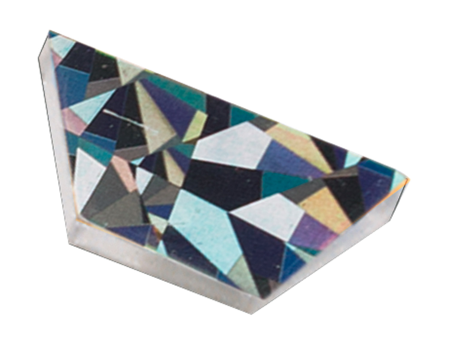 Glitzer Prismo und Trapeze Trapeze gold/silber