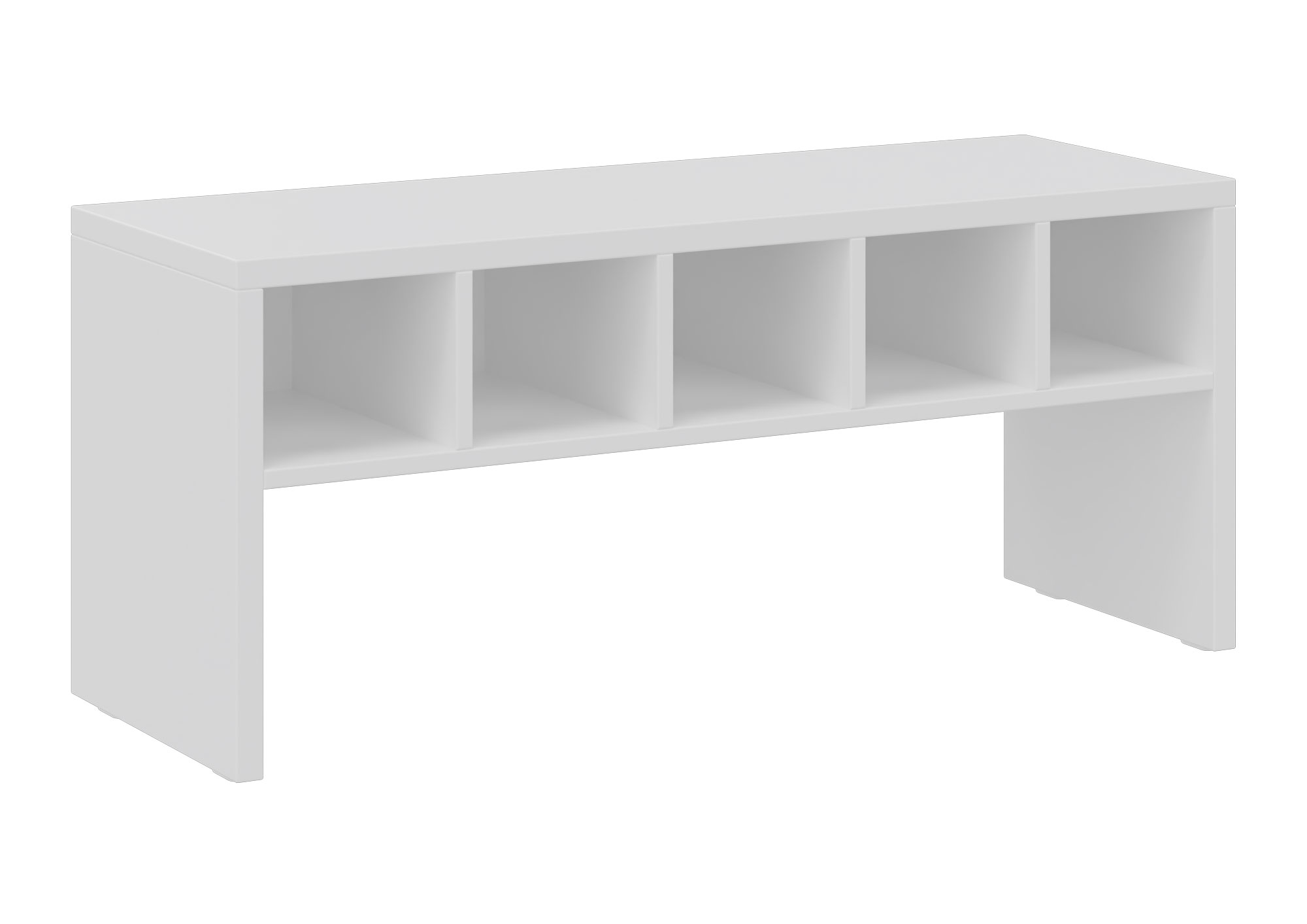 hej Garderobenbank T mit Fächern Höhe 43 cm, Breite 100 cm, weiß Dekor