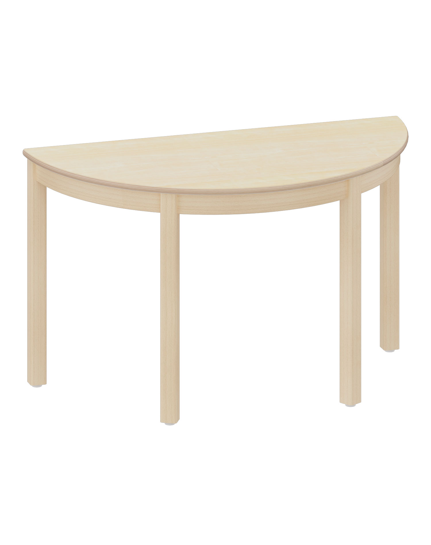 Halbrundtisch 120 x 60 cm Schule