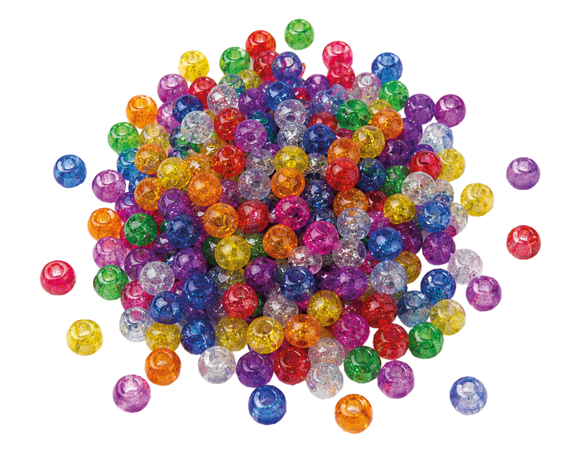 Glitzerperlen 500 Stk.