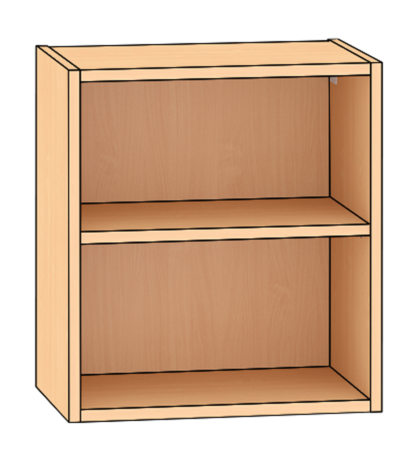Hängeregal Breite 50 cm, Buche