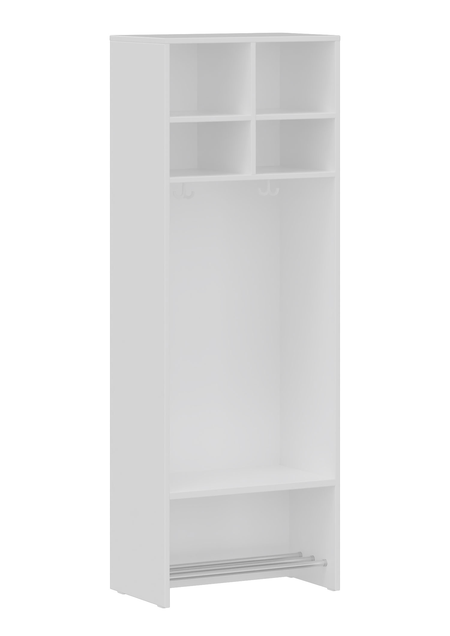 hej Regalgarderobe A mit 30,8 cm Fachbreite Größe 4, 2 Schrankfächer