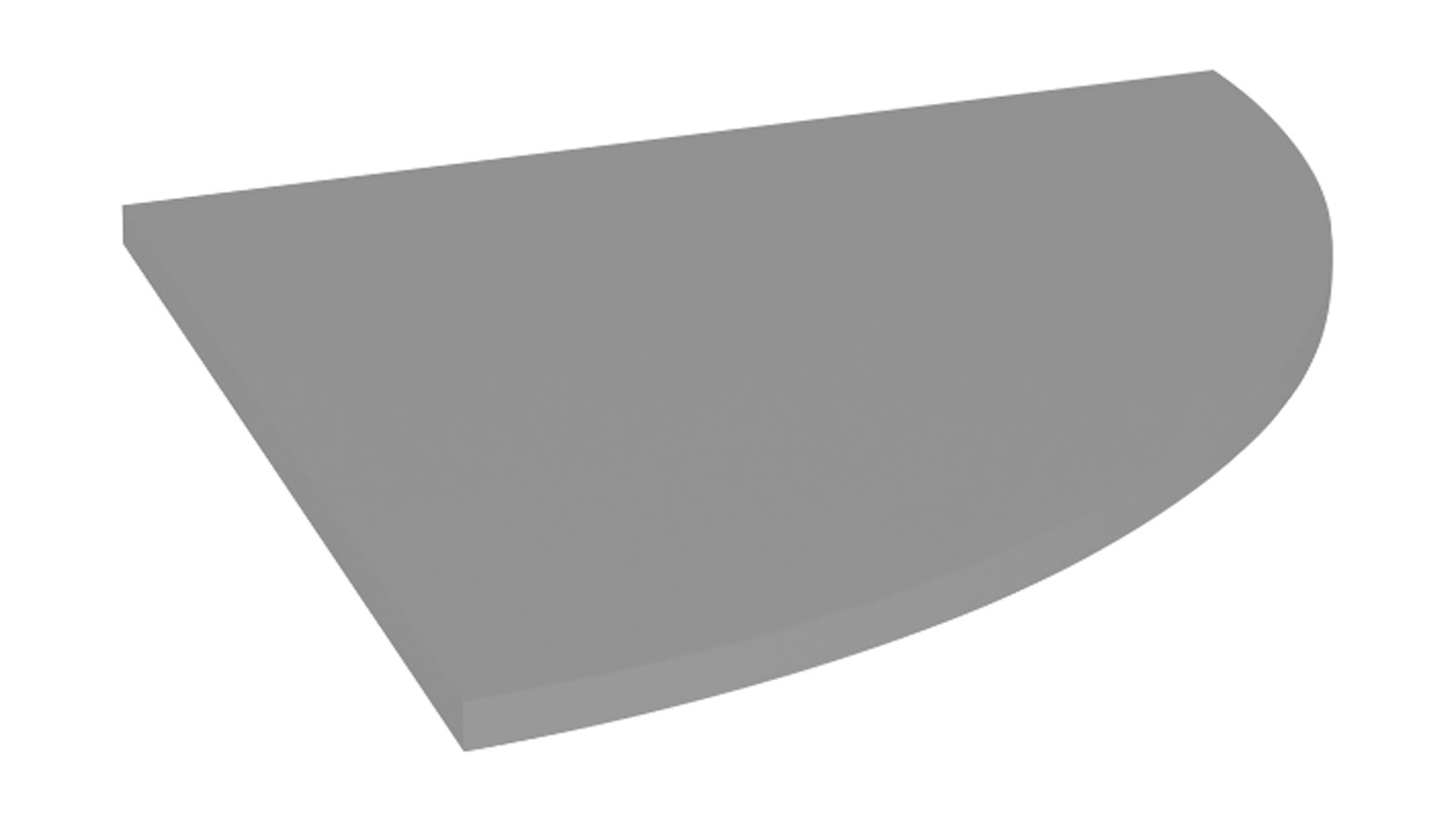 Bodenmatte Viertelkreis grau Bodenmatte Viertelkreis grau
