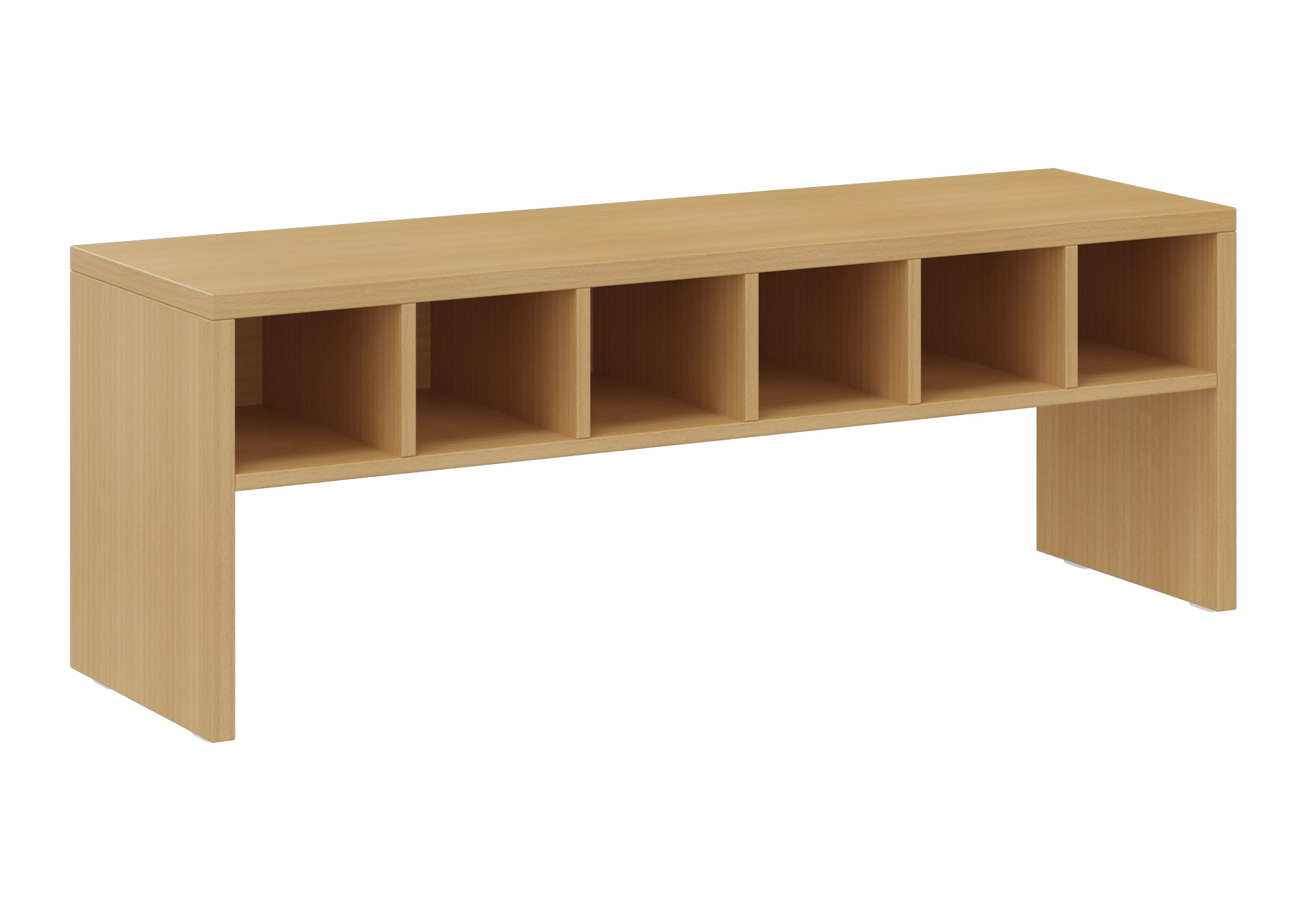 hej Garderobenbank T mit Fächern Höhe 43 cm, Breite 119,6 cm, Buche Dekor
