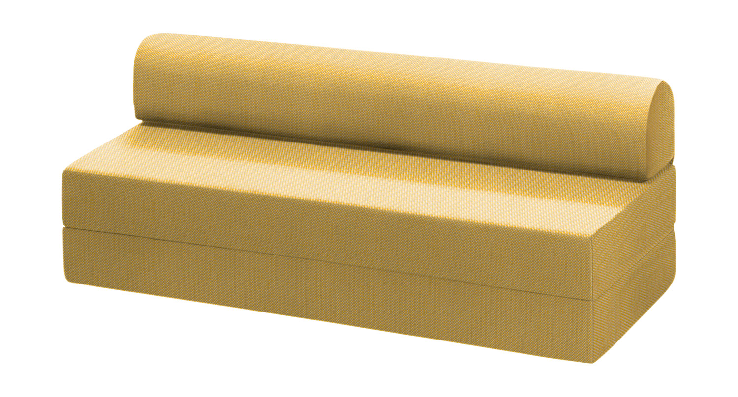 Klapp-Couch Riol gelb