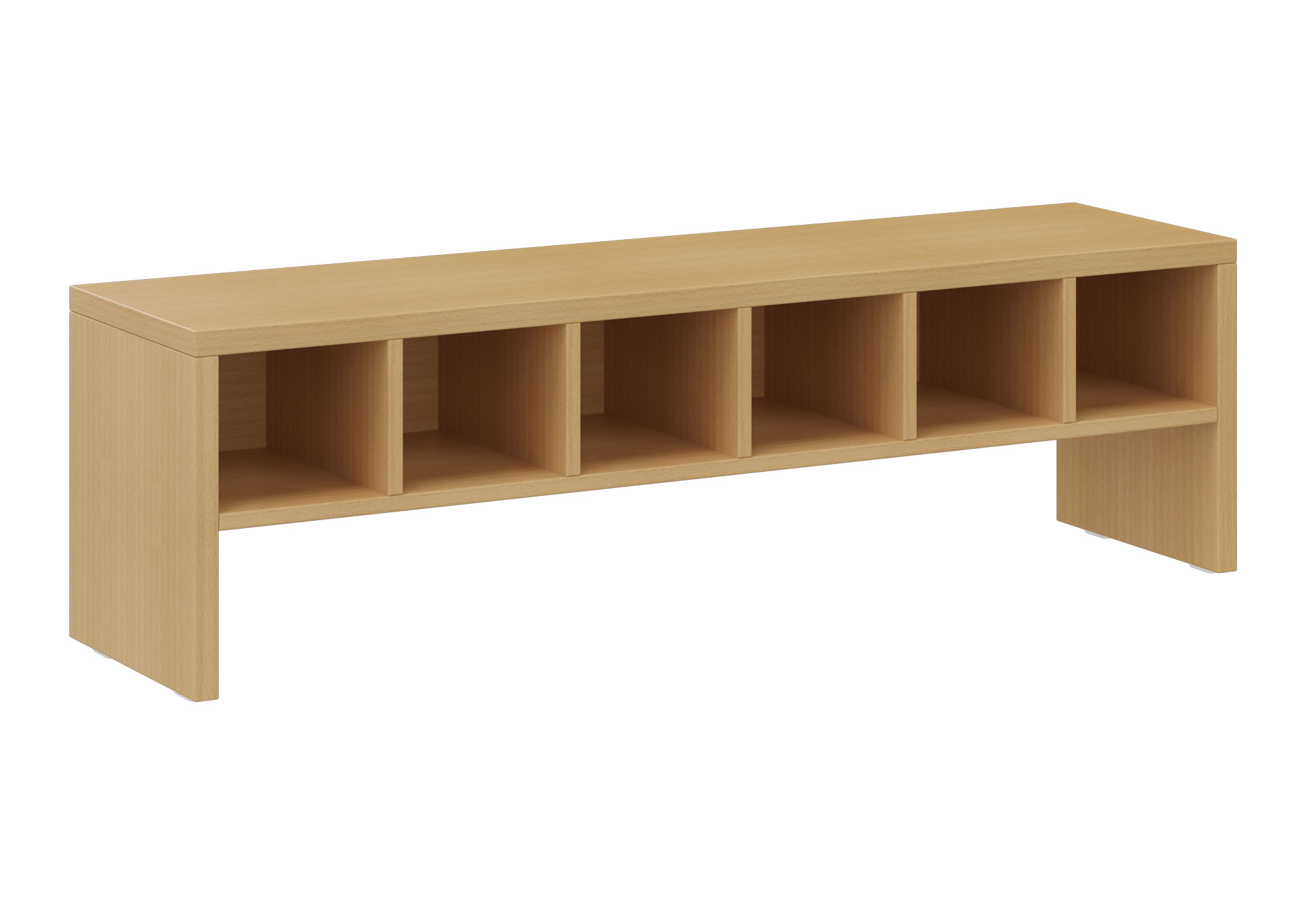 hej Garderobenbank T mit Fächern Höhe 35 cm, Breite 119,6 cm, Buche Dekor