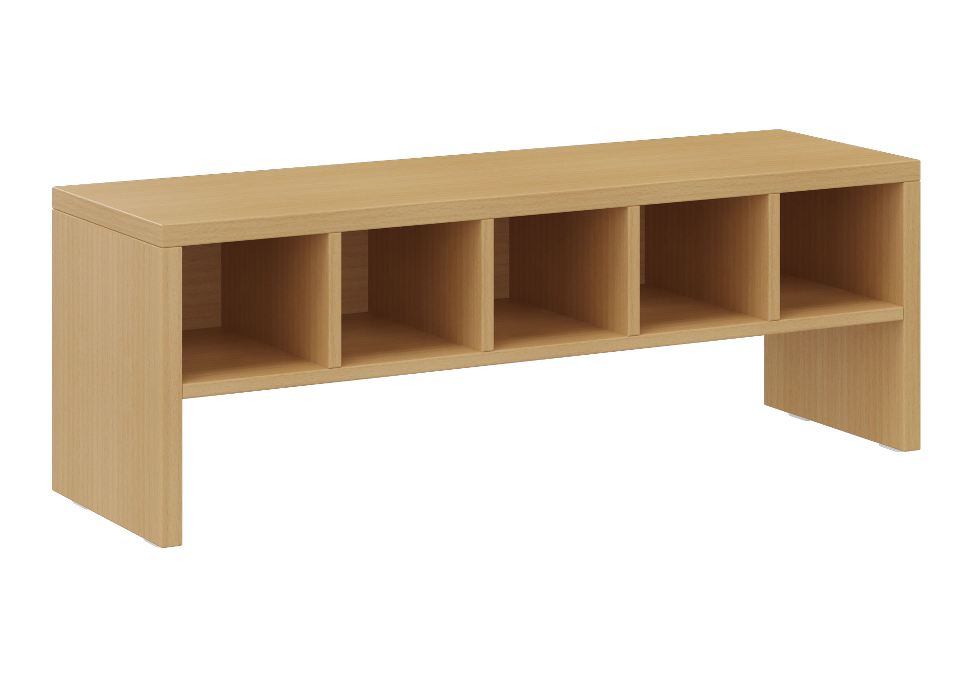 hej Garderobenbank T mit Fächern Höhe 35 cm, Breite 100 cm, weiß Dekor