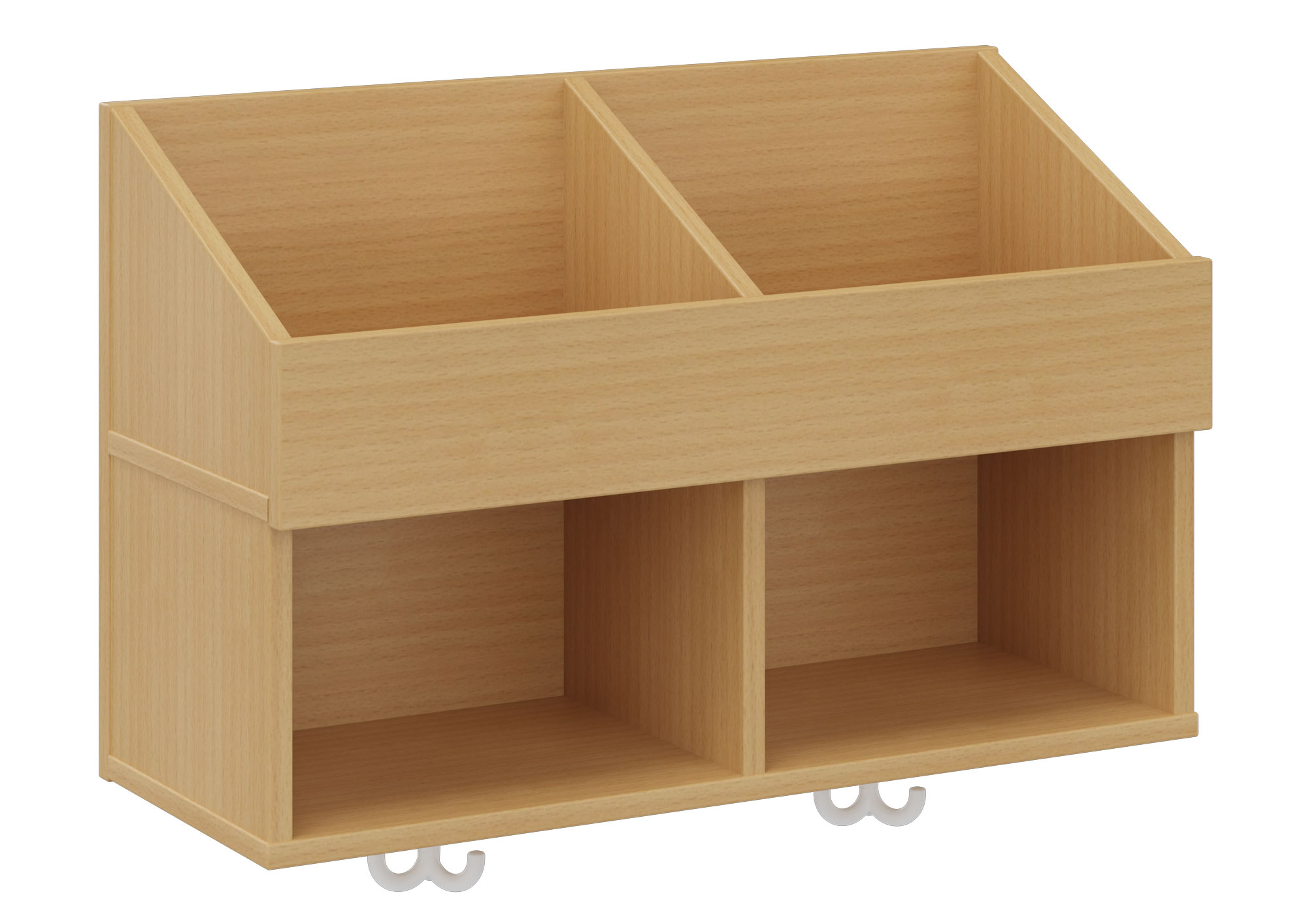 hej Hängegarderobe P mit 31,2 cm Fachbreite, 2 Fächer mit Ablagen