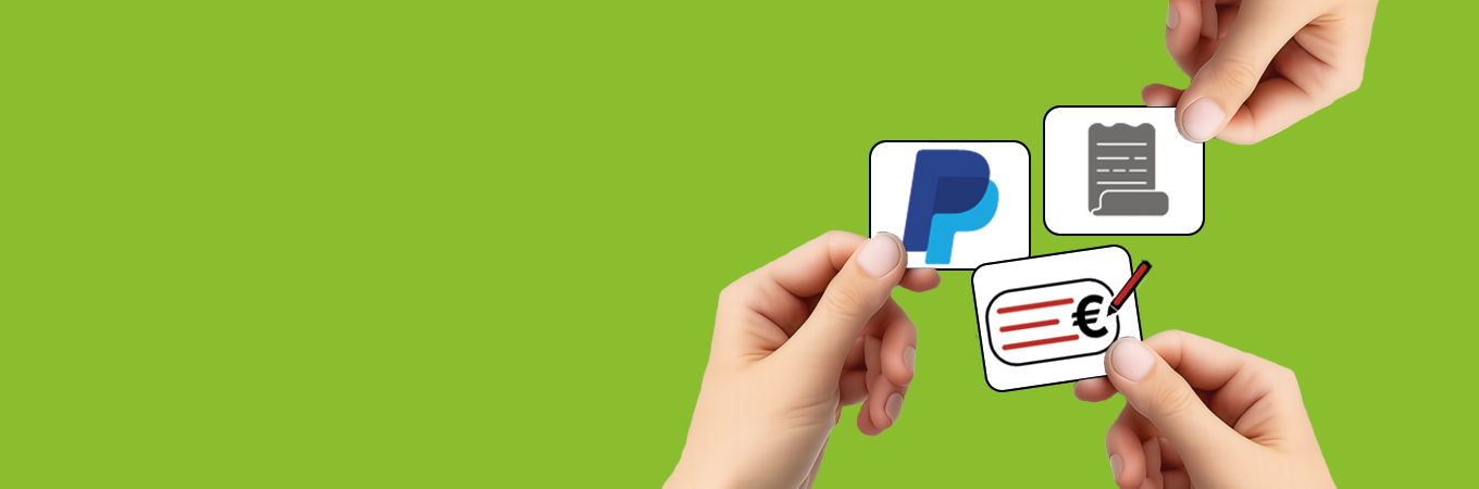 Bei Dusyma kannst du per Rechnung, Paypal und Vorauskasse bezahlen.